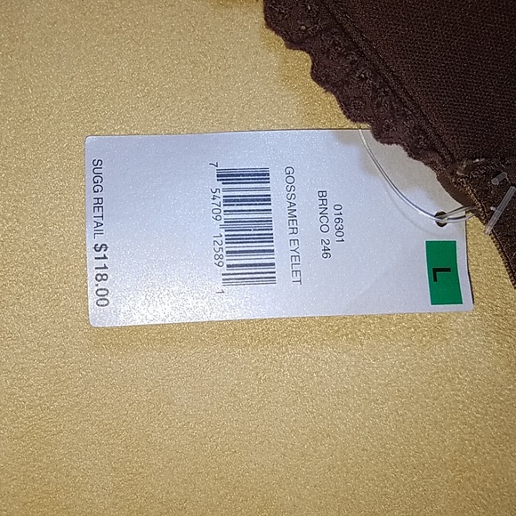 On Gossamer chocolate brown, corset size large. - Picture 6 of 8